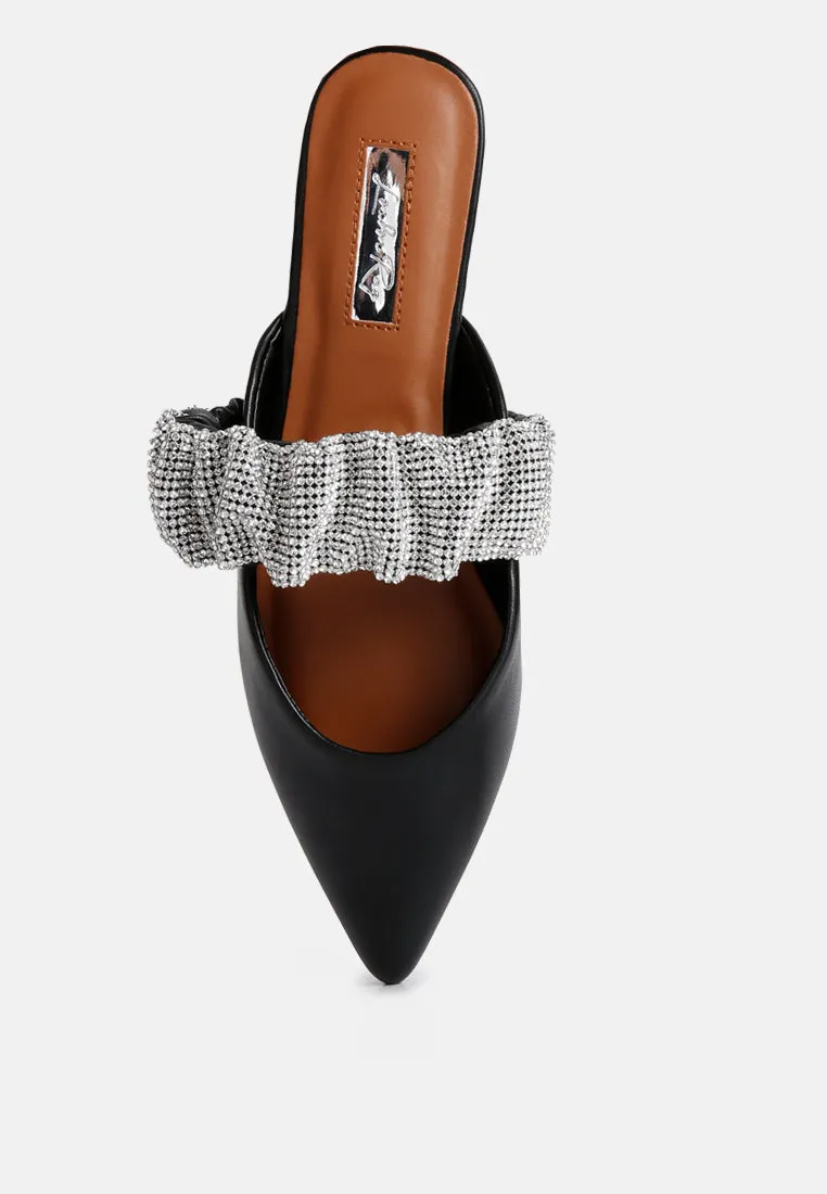 hemessen diamante strap flat mules