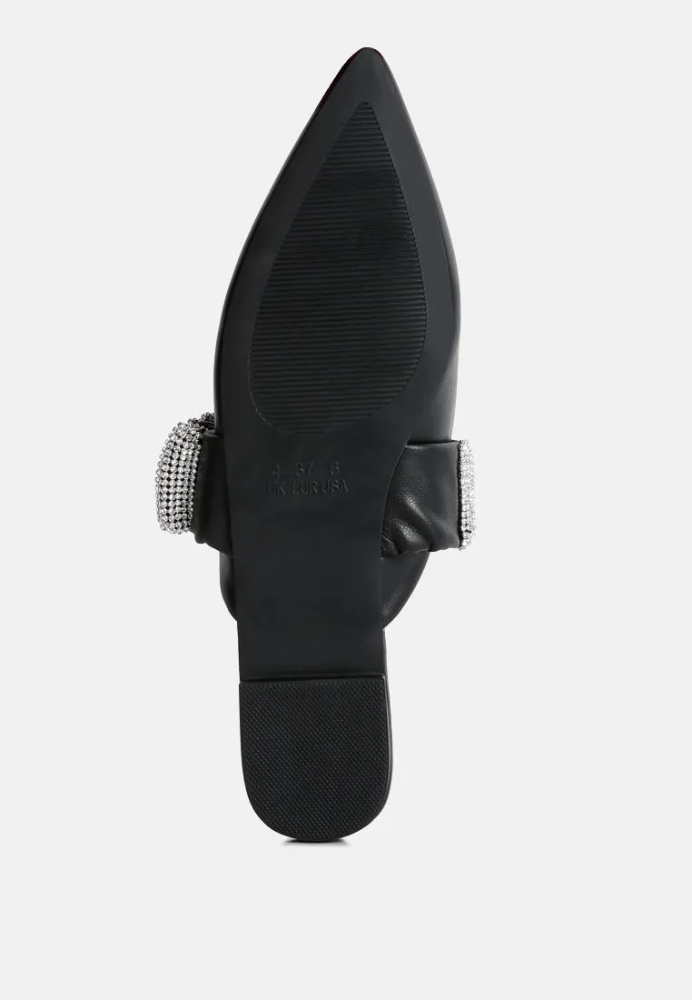 hemessen diamante strap flat mules