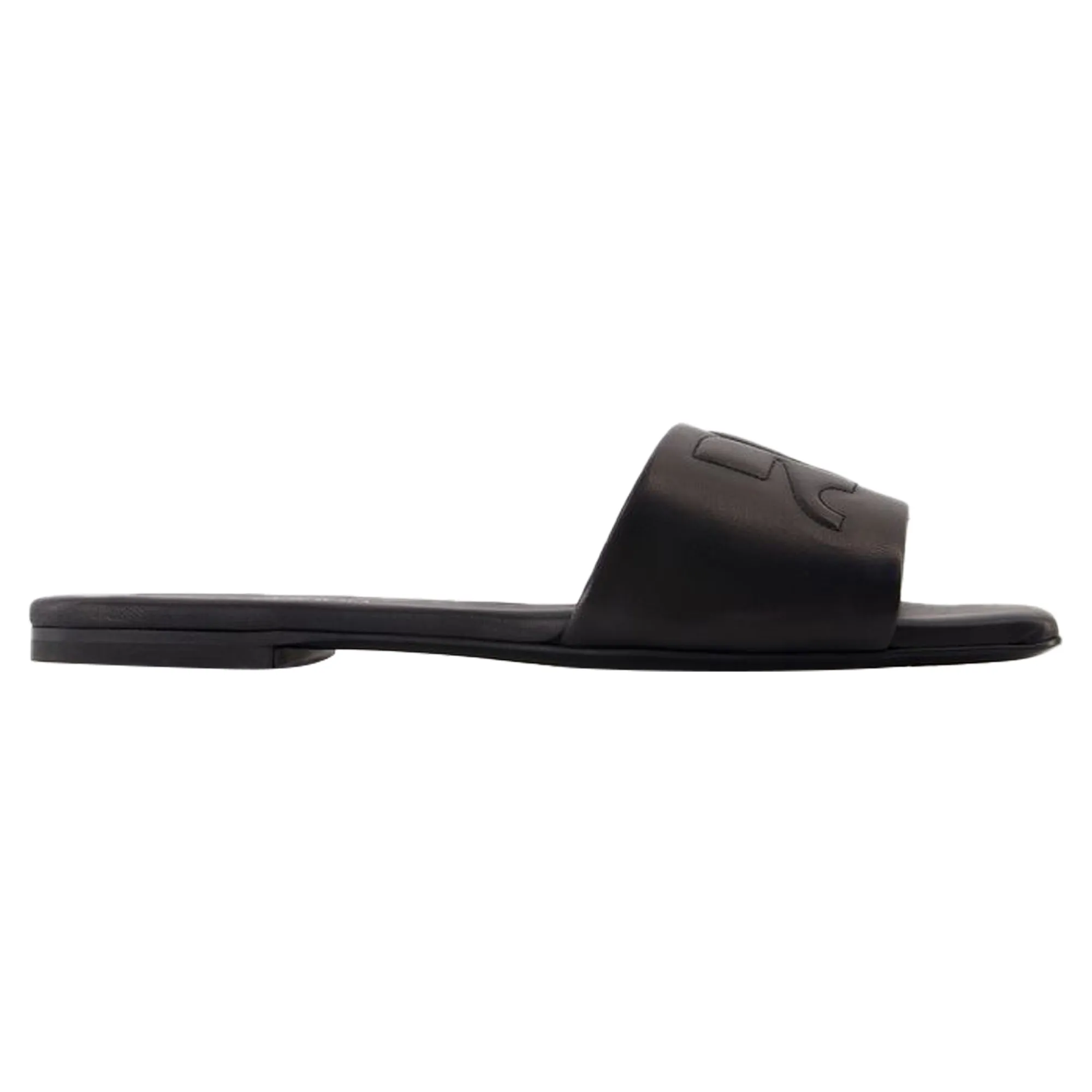 Heritage Shadow Sandals - Courreges - Leather - Black