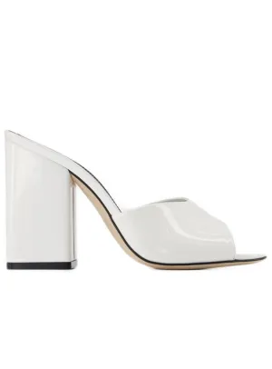 Holly Anja Mules  - White - Leather