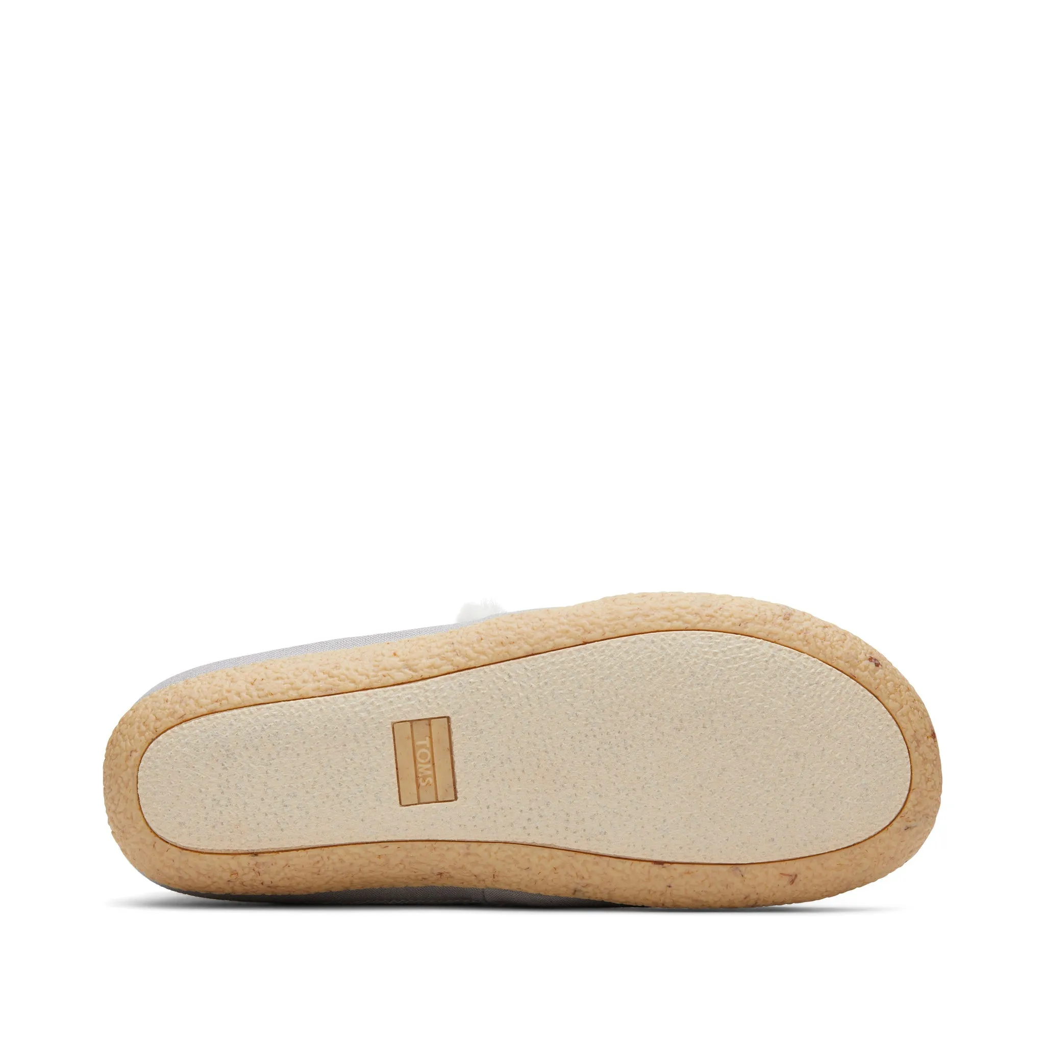 India Drizzle Grey Faux Fur Slipper