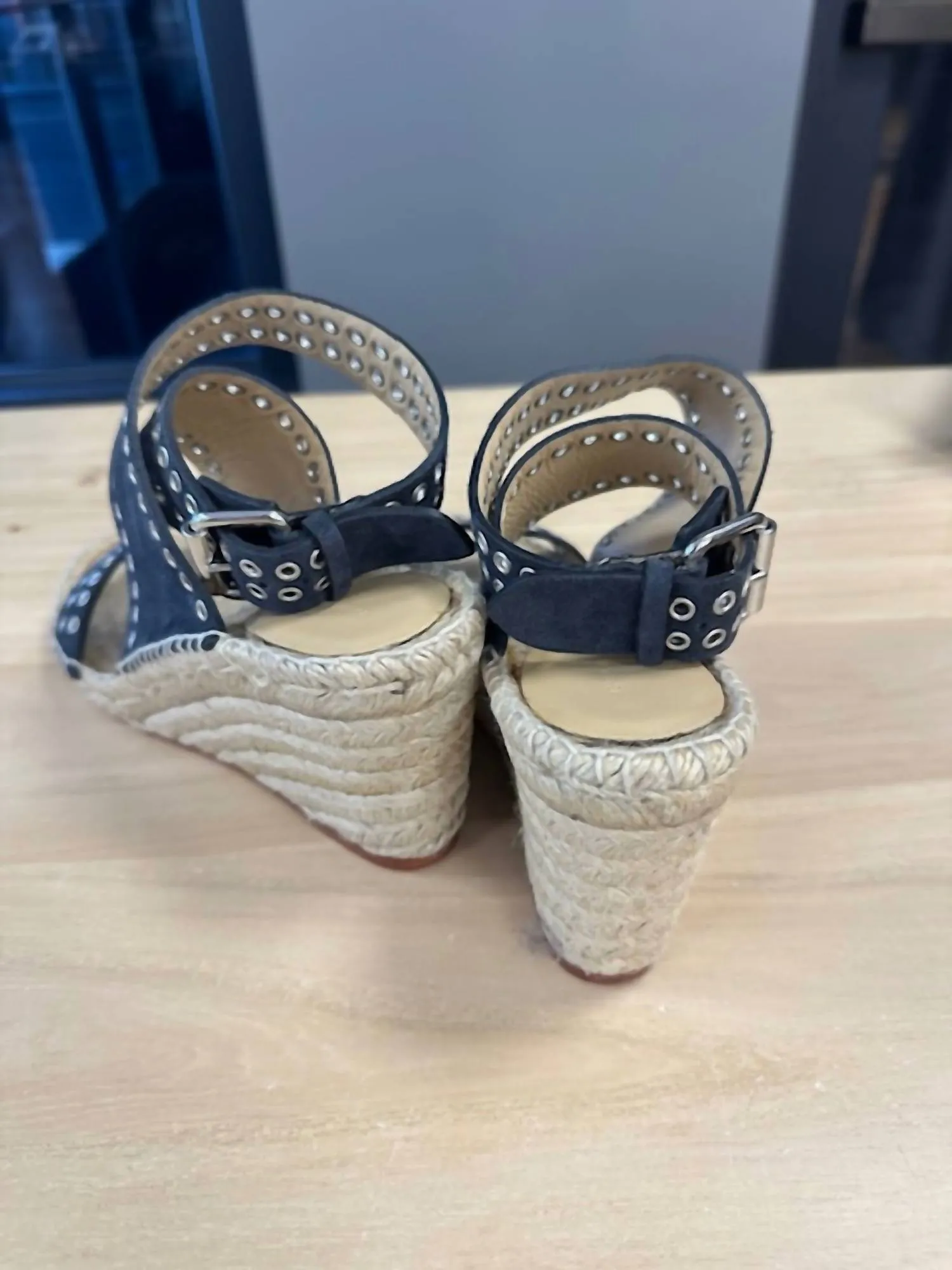 Iriane Velvet Espadril In Faded Black