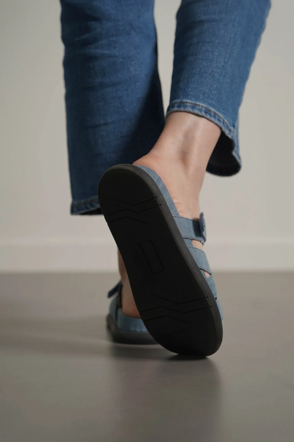 IZZY DENIM SLIDES