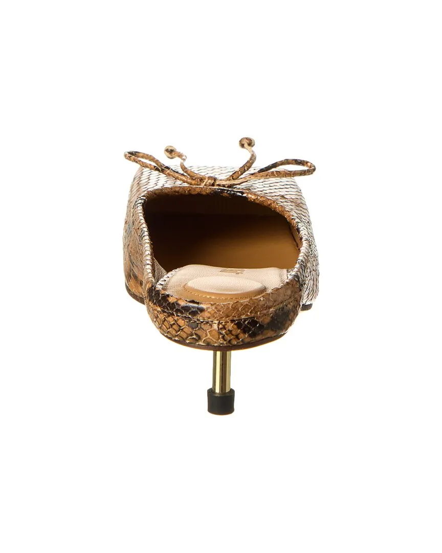 Jacquemus Snake-Embossed Leather Mule