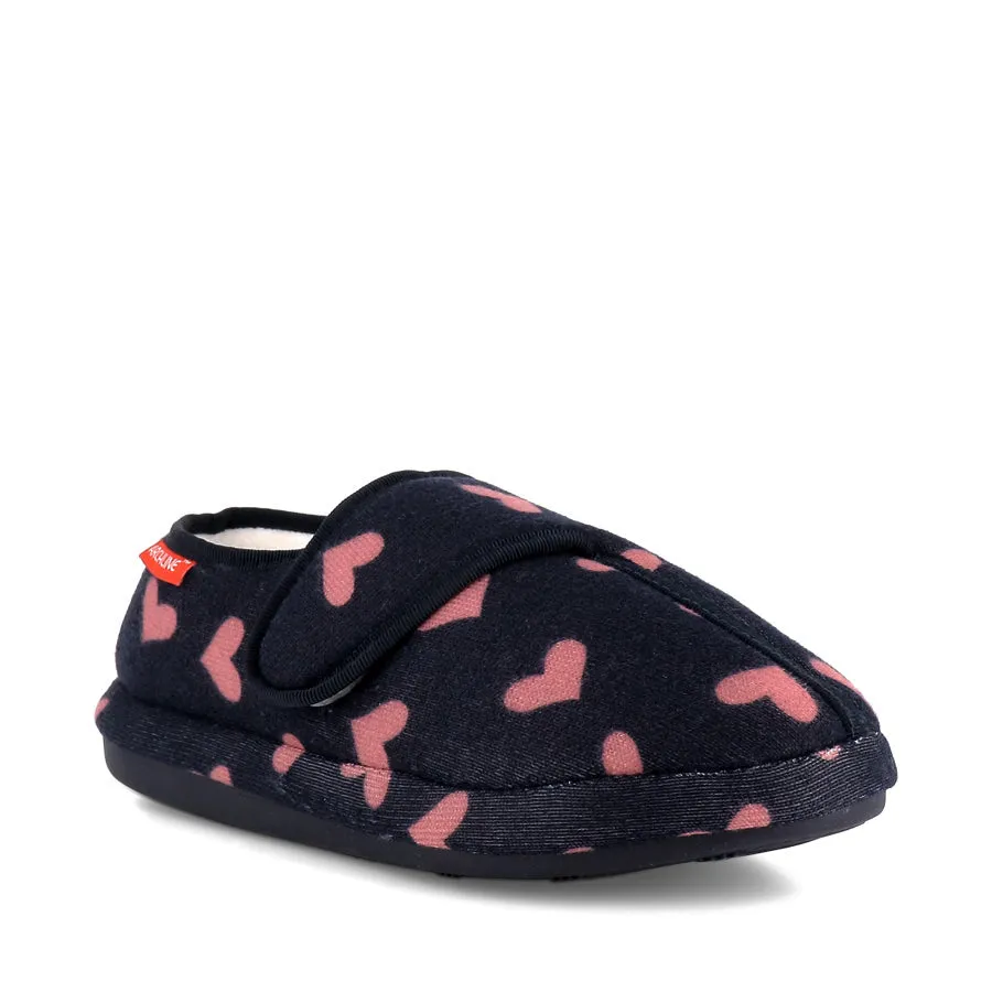 JAMIE PLUS - NAVY PINK HEARTS