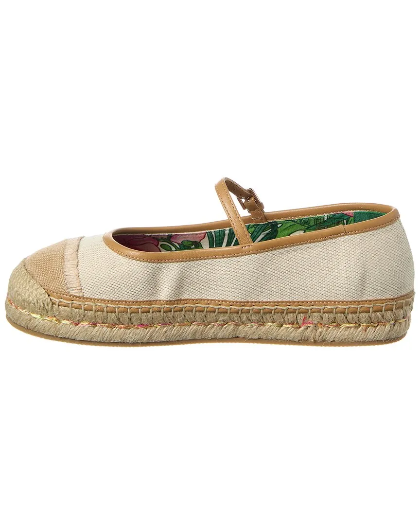 Jimmy Choo Aciel Canvas & Leather Espadrille