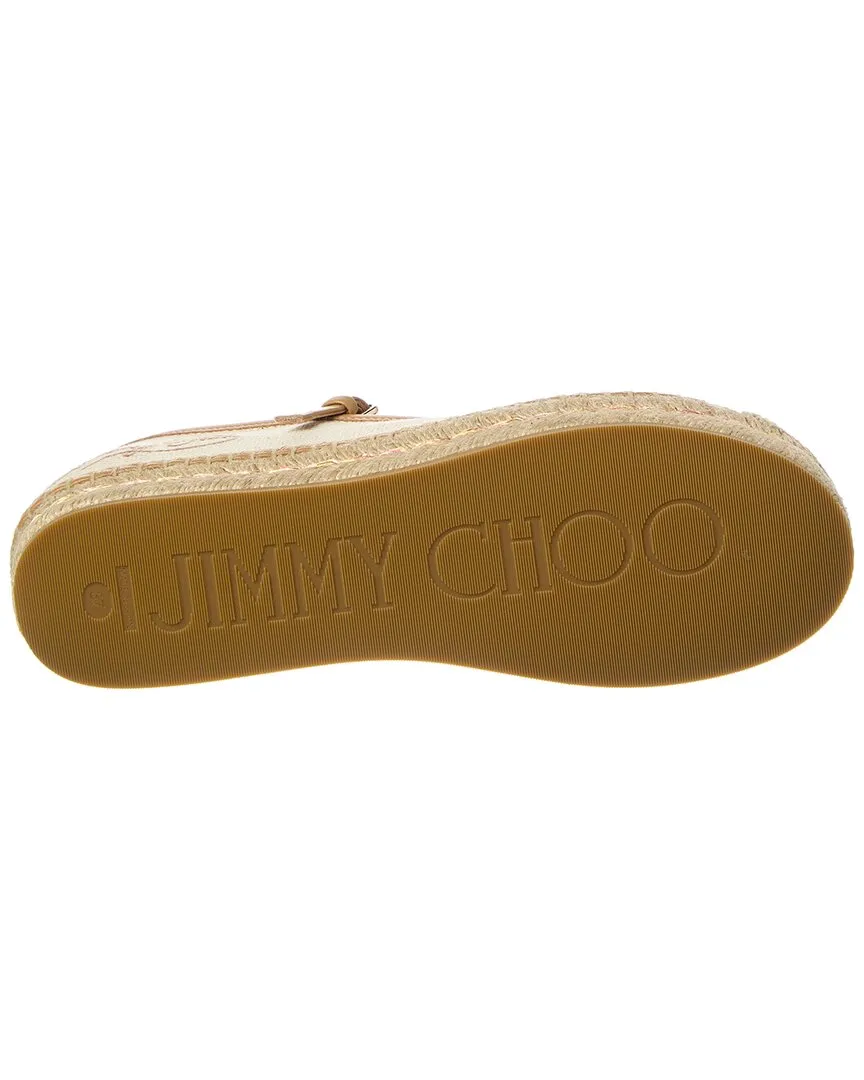 Jimmy Choo Aciel Canvas & Leather Espadrille