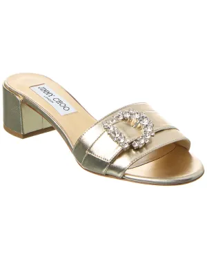 Jimmy Choo Cheri Mule 40 Leather Sandal