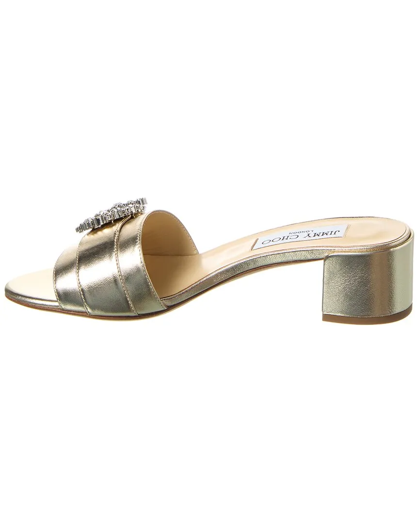 Jimmy Choo Cheri Mule 40 Leather Sandal