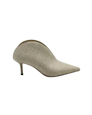 Jimmy Choo Loris Mules in Beige Linen