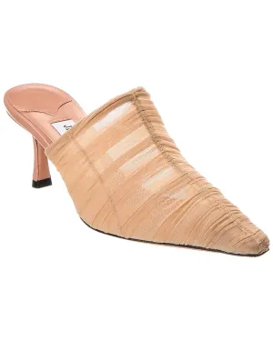 Jimmy Choo Lotta 65 Ruched Tulle Mule