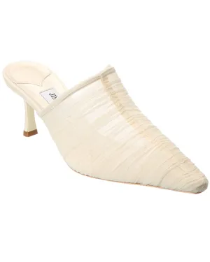 Jimmy Choo Lotta 65 Ruched Tulle Mule