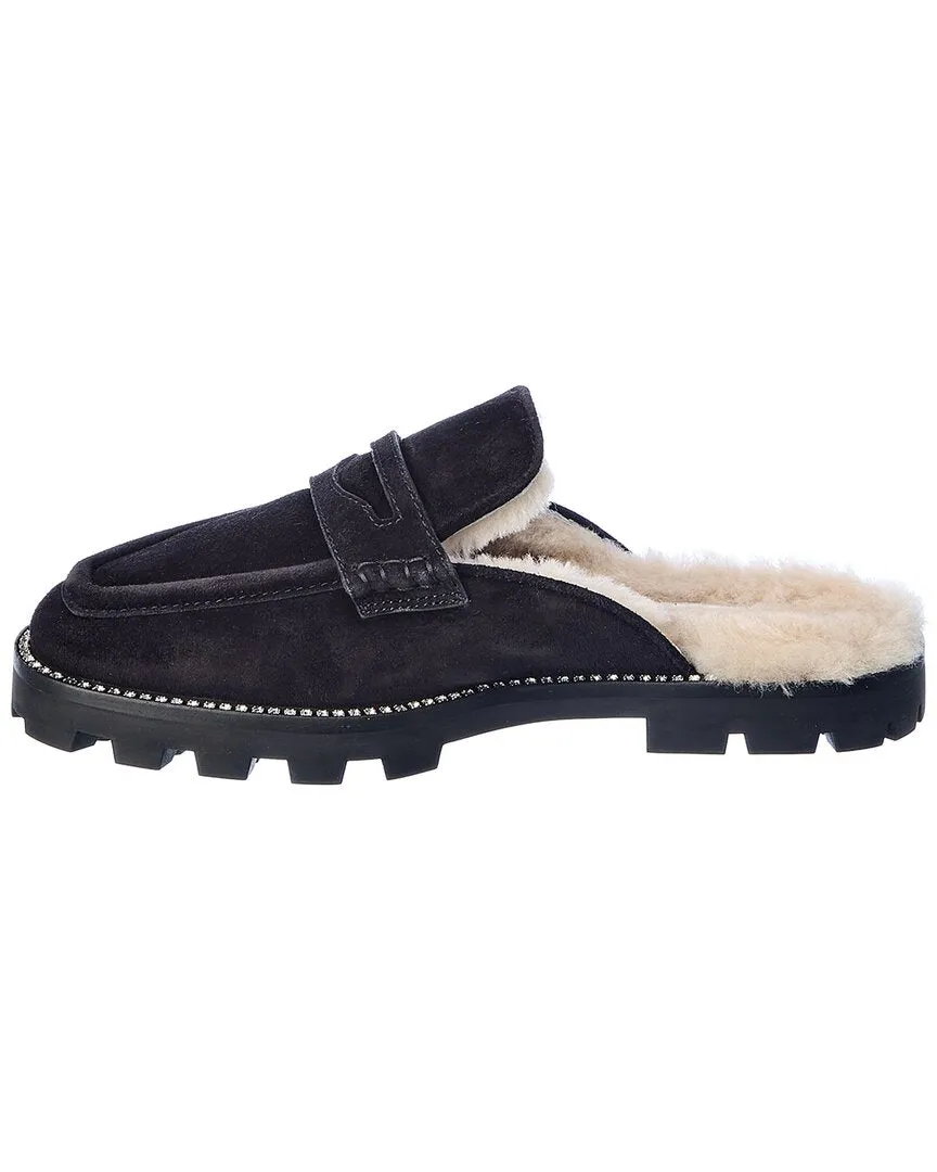 Jimmy Choo Ronnie Suede & Shearling Mule