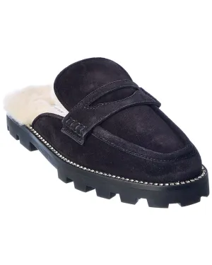 Jimmy Choo Ronnie Suede & Shearling Mule