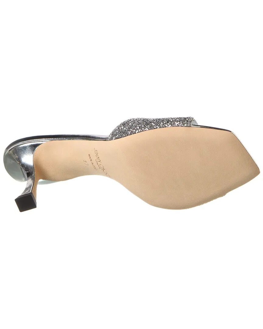 Jimmy Choo Skye 70 Glitter Mule