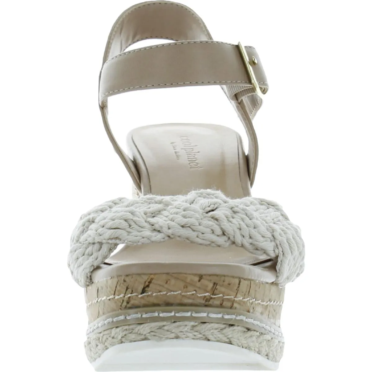 Junee Womens Open Toe Ankle Strap Wedge Sandals