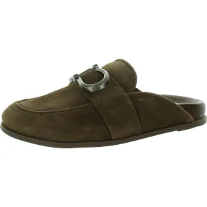 JUNNIE Womens Leather Slip On Mules