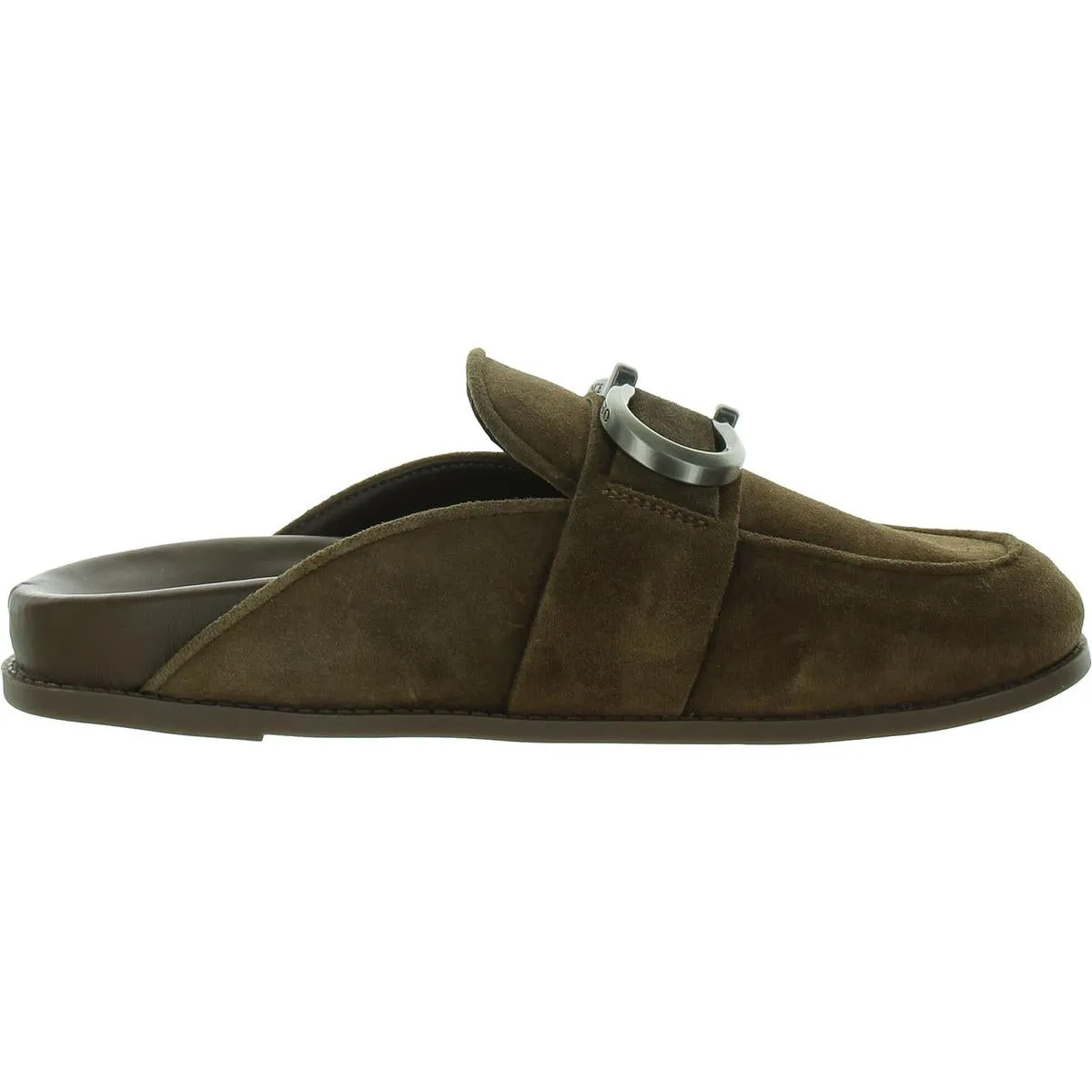JUNNIE Womens Leather Slip On Mules