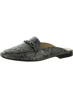 Kayden Womens Faux Leather Slip On Mules