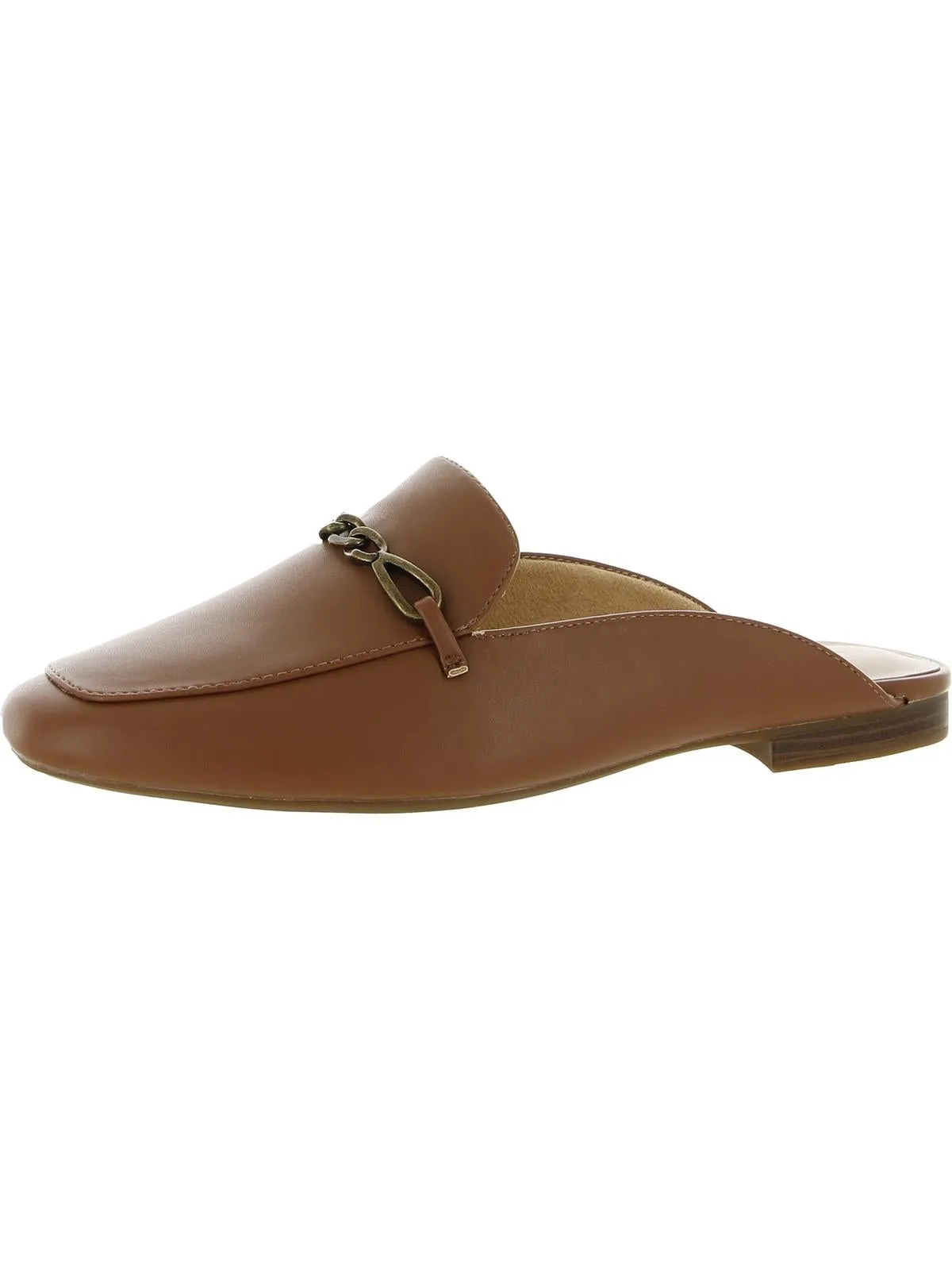 Kayden Womens Faux Leather Slip On Mules