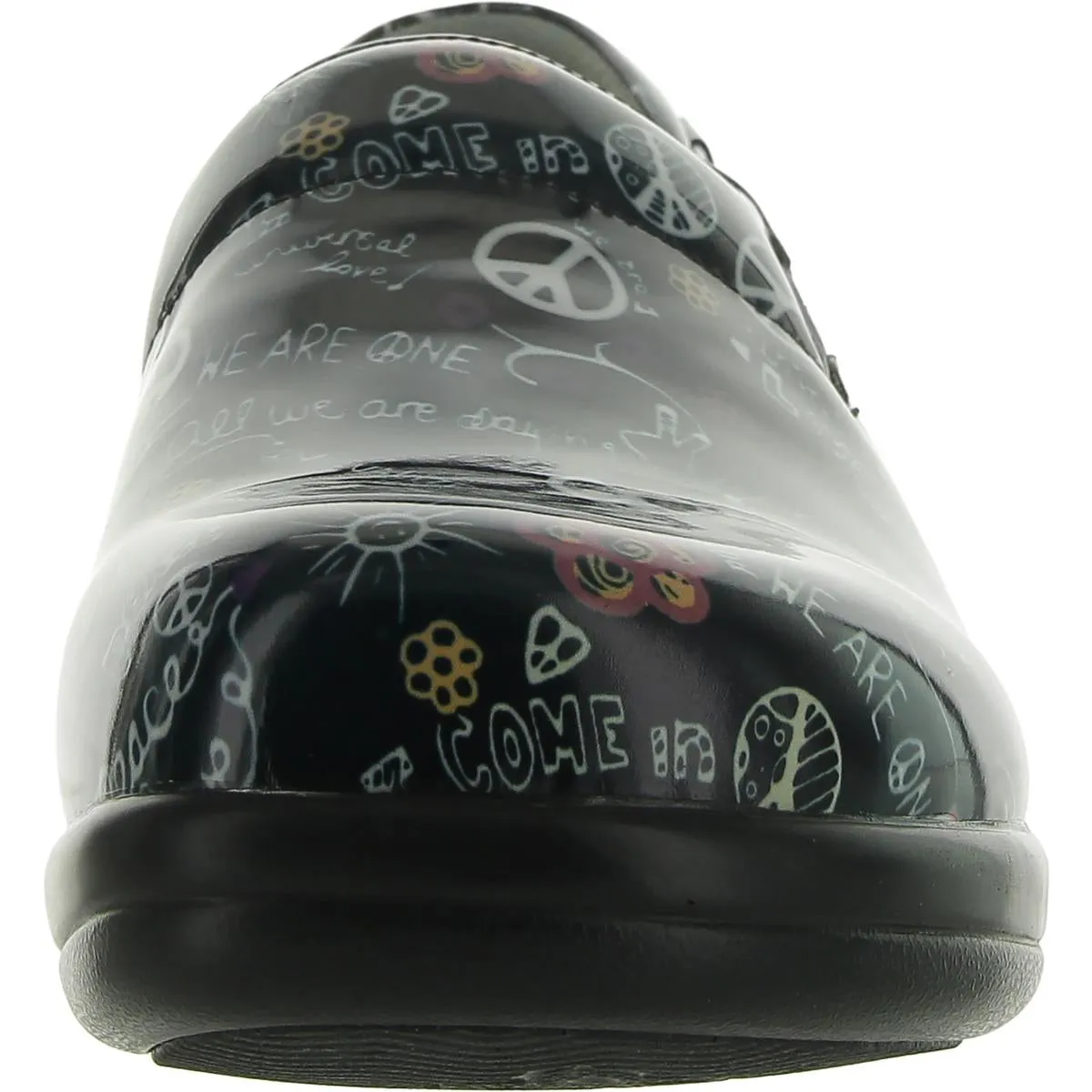 Keli Womens Leather Casual Clogs