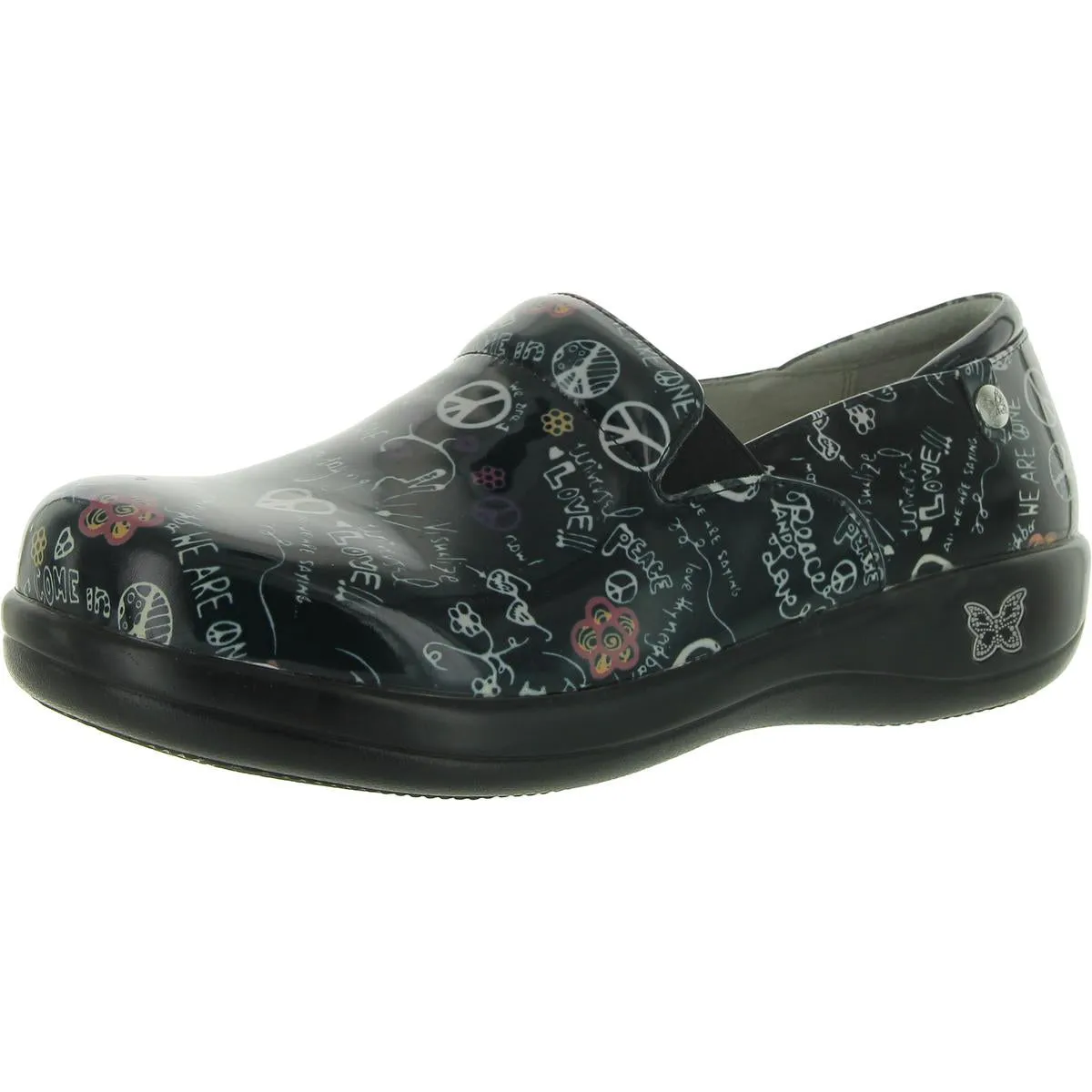 Keli Womens Leather Casual Clogs