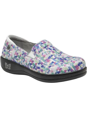 Keli Womens Leather Casual Clogs