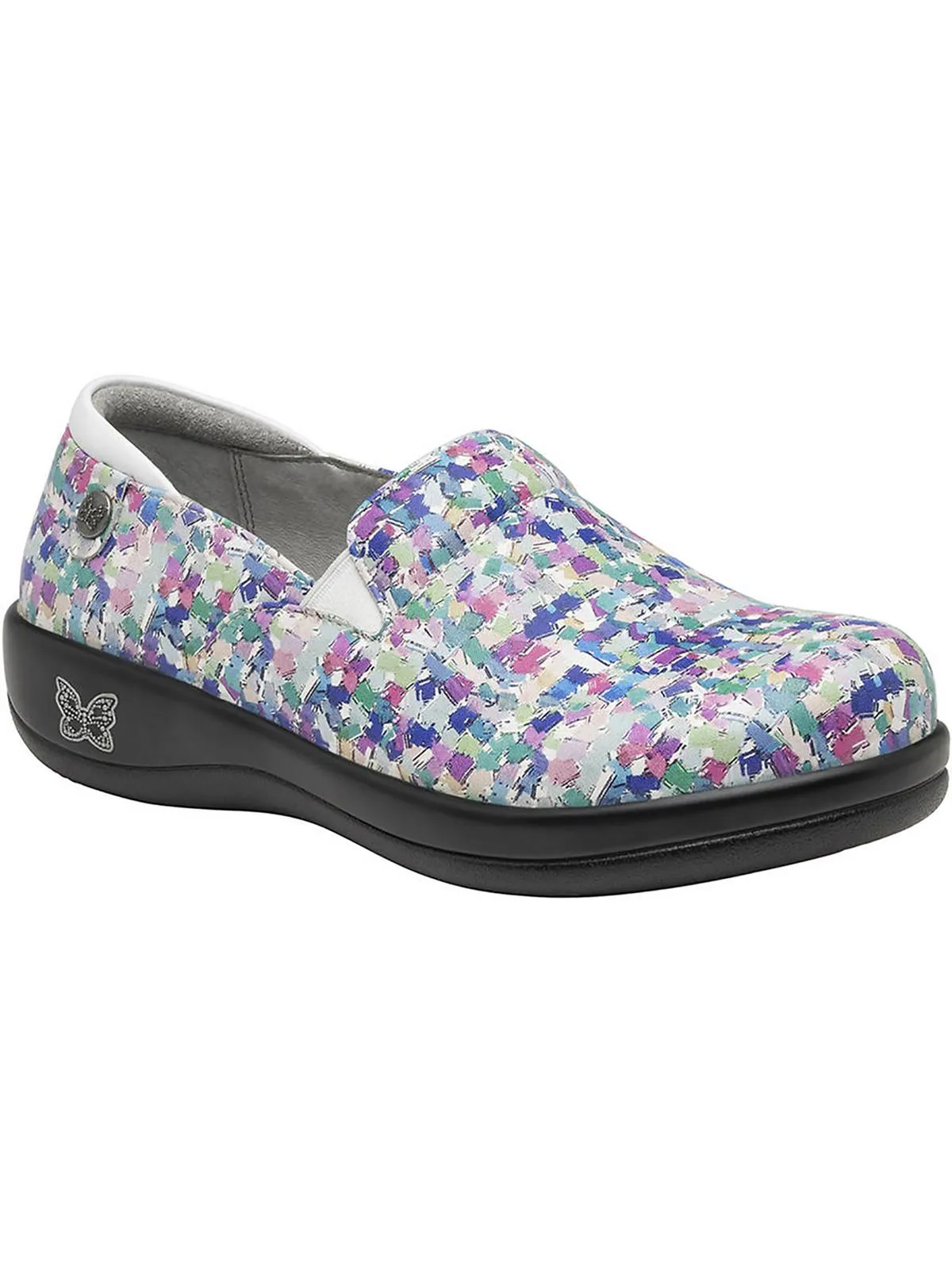 Keli Womens Leather Casual Clogs