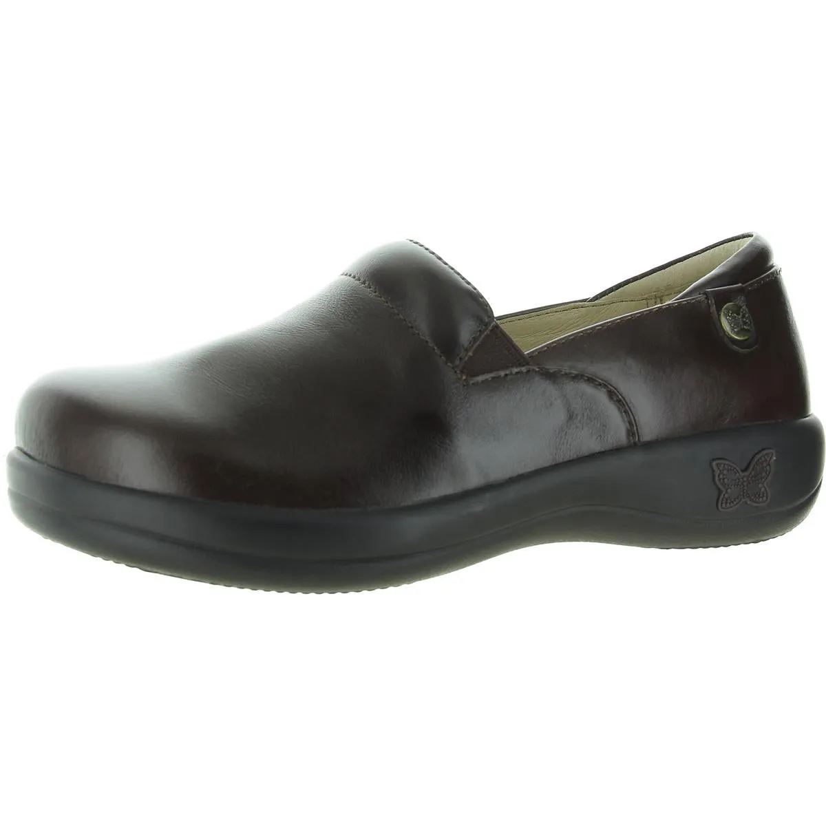 Keli Womens Leather Casual Clogs