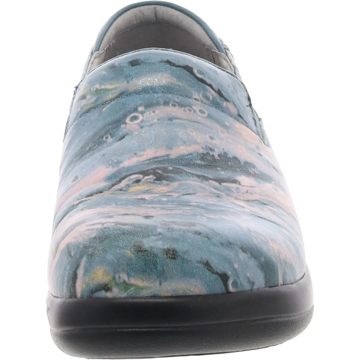 Keli Womens Leather Casual Clogs