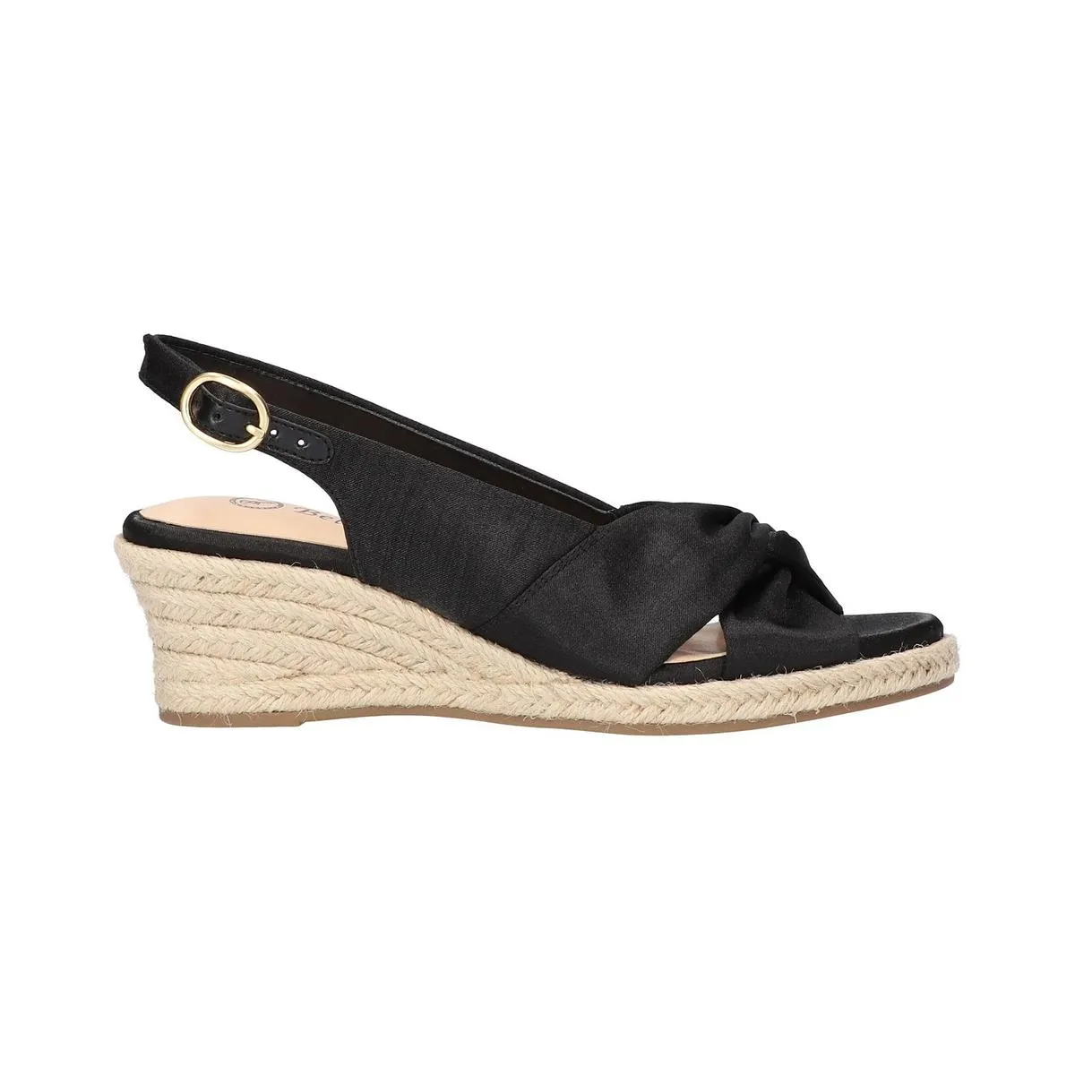 Kimora Womens Twist Front Slingback Wedge Sandals