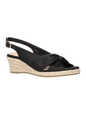 Kimora Womens Twist Front Slingback Wedge Sandals