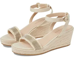 Kitina Wedge Sandal In Natural Linen