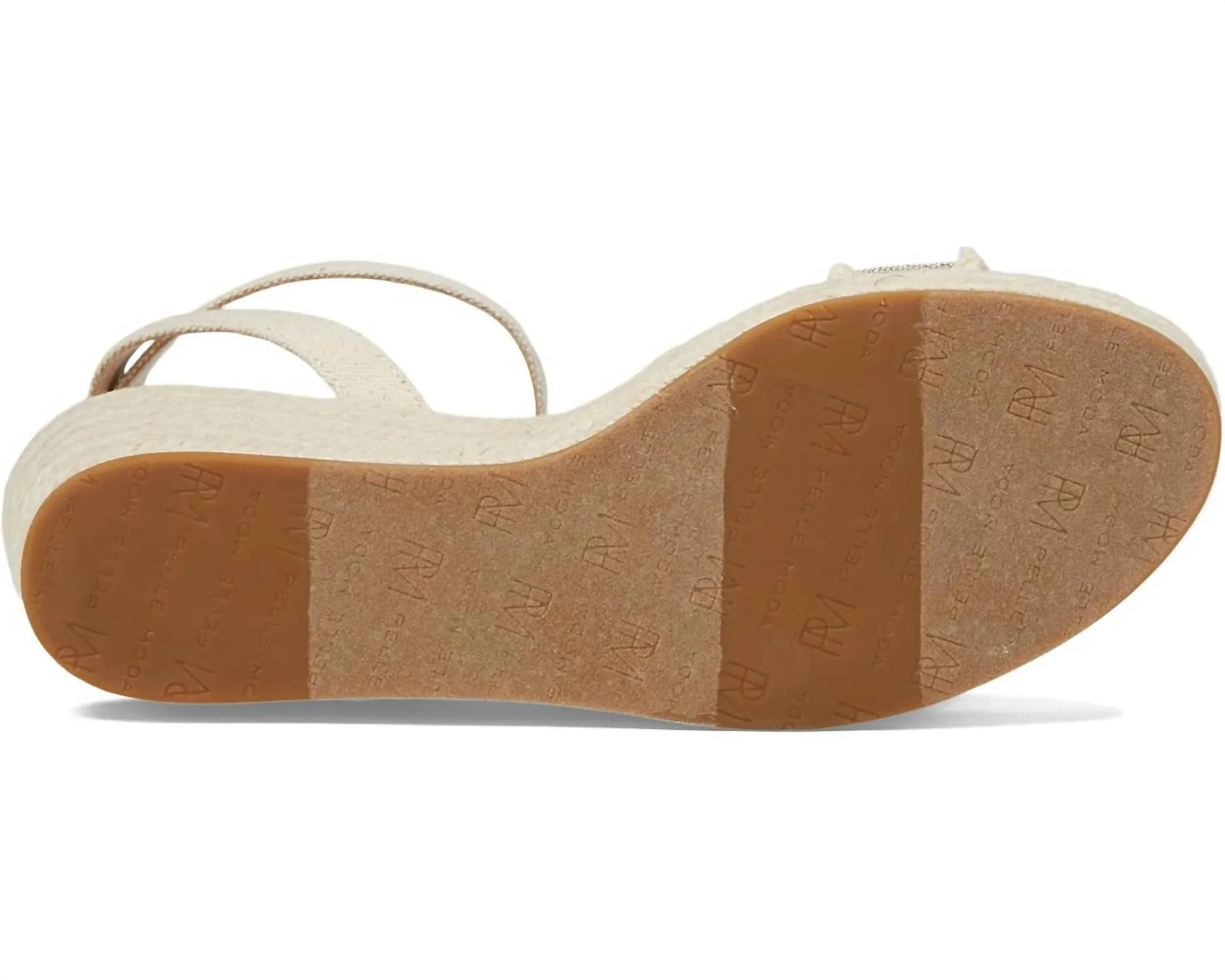 Kitina Wedge Sandal In Natural Linen