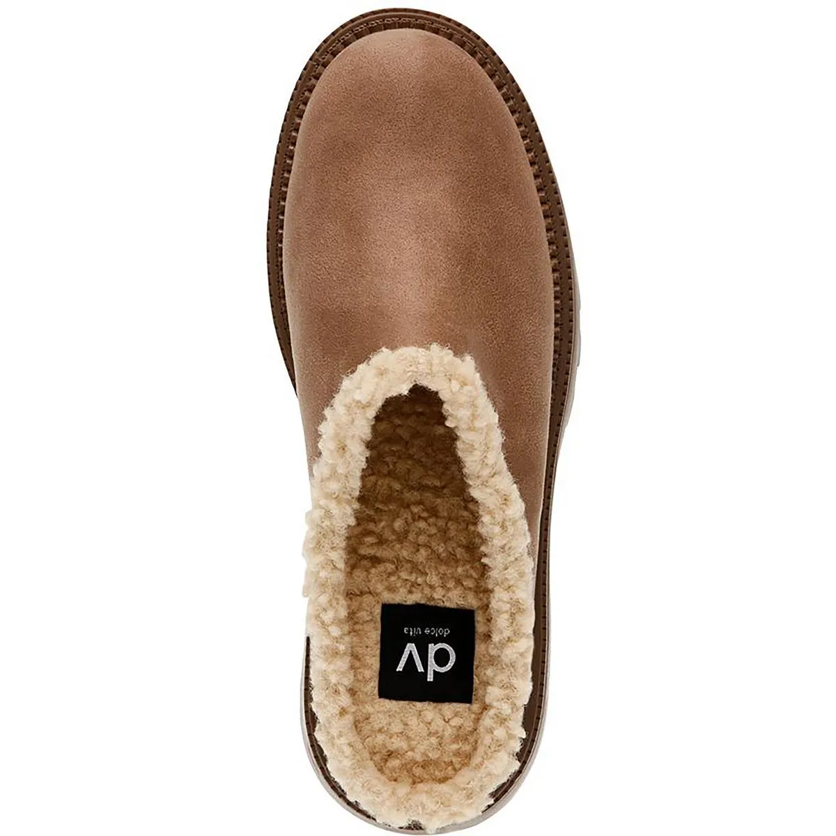 Ladie Womens Faux Suede Cushioned Footbed Mules