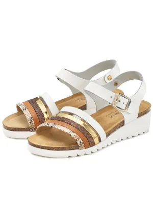 LASCANA Women's Strap Detail Wedge Sandals