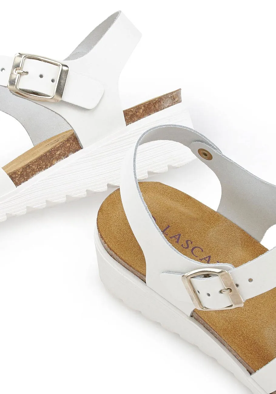 LASCANA Women's Strap Detail Wedge Sandals