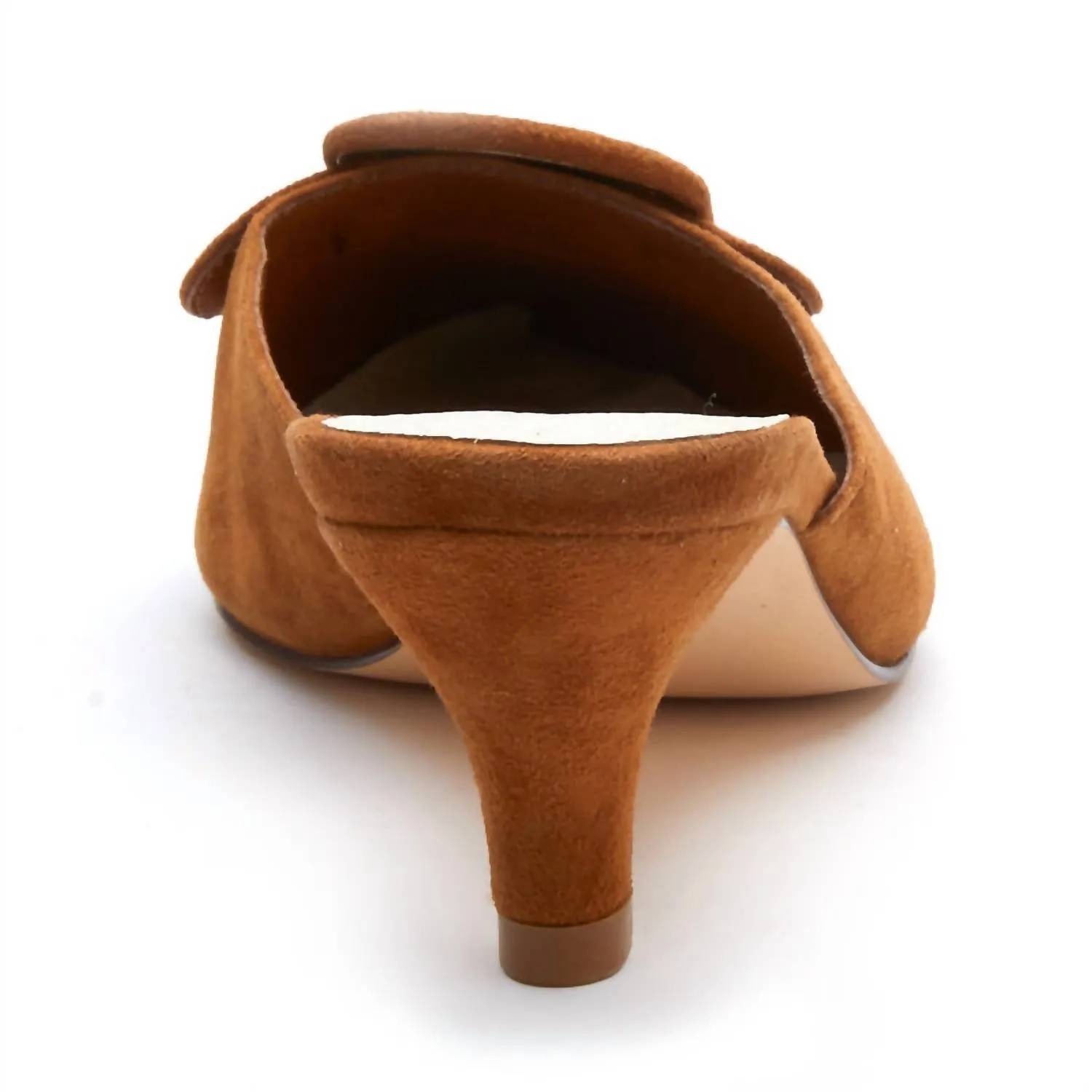 Layover Heeled Mule In Saddle