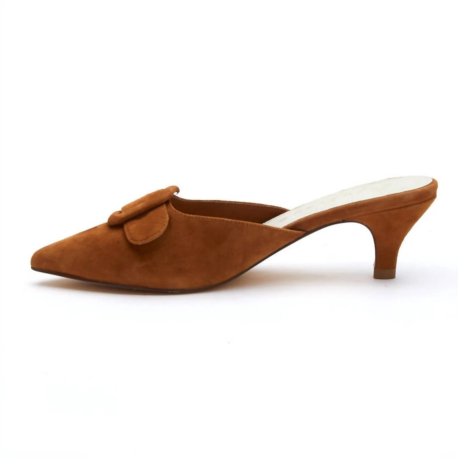 Layover Heeled Mule In Saddle