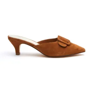 Layover Heeled Mule In Saddle
