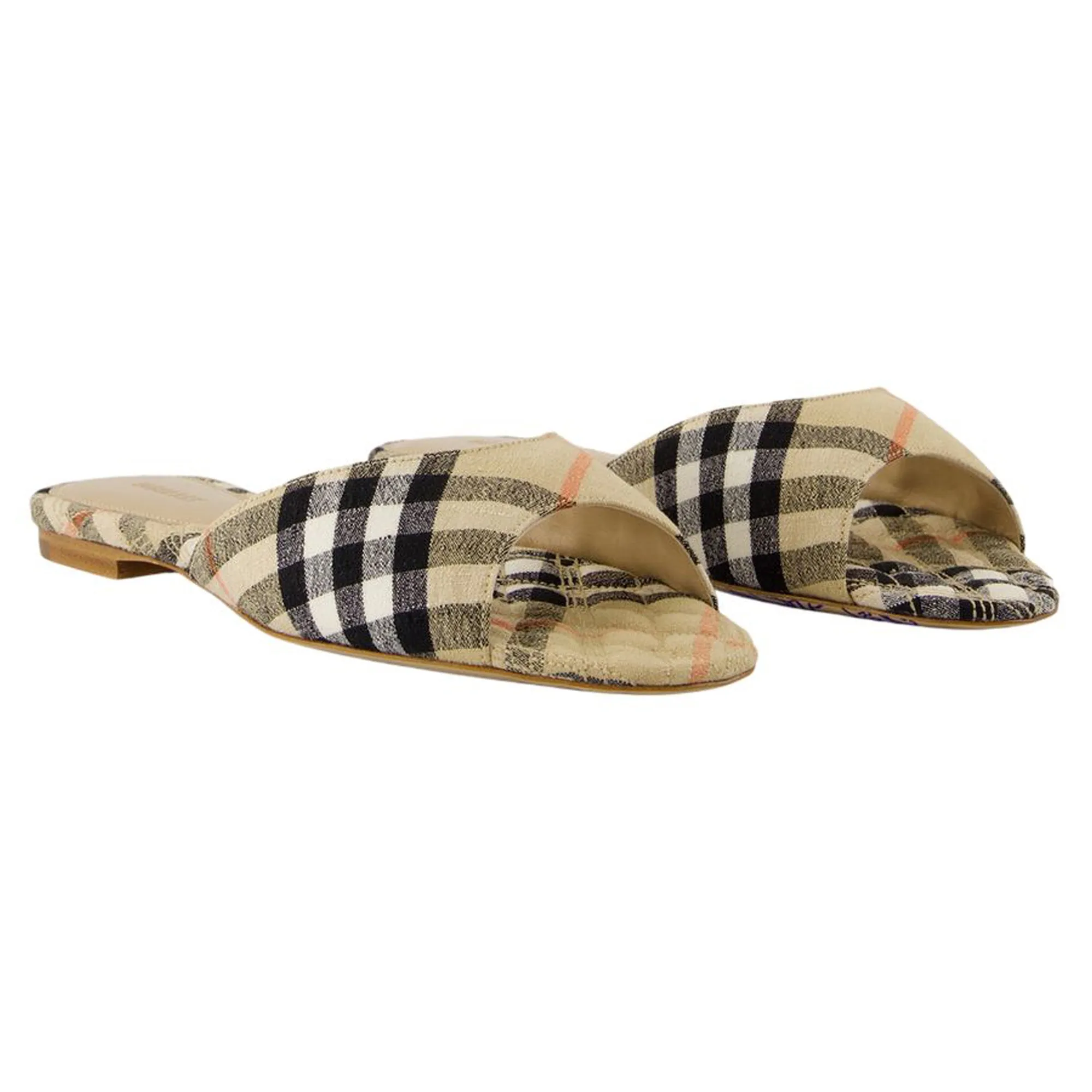 Lf Mews 05 Sandals - Burberry - Linen - Beige