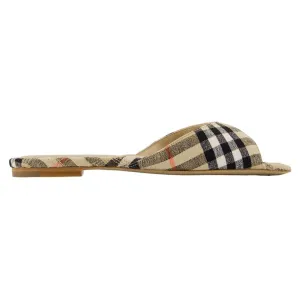 Lf Mews 05 Sandals - Burberry - Linen - Beige