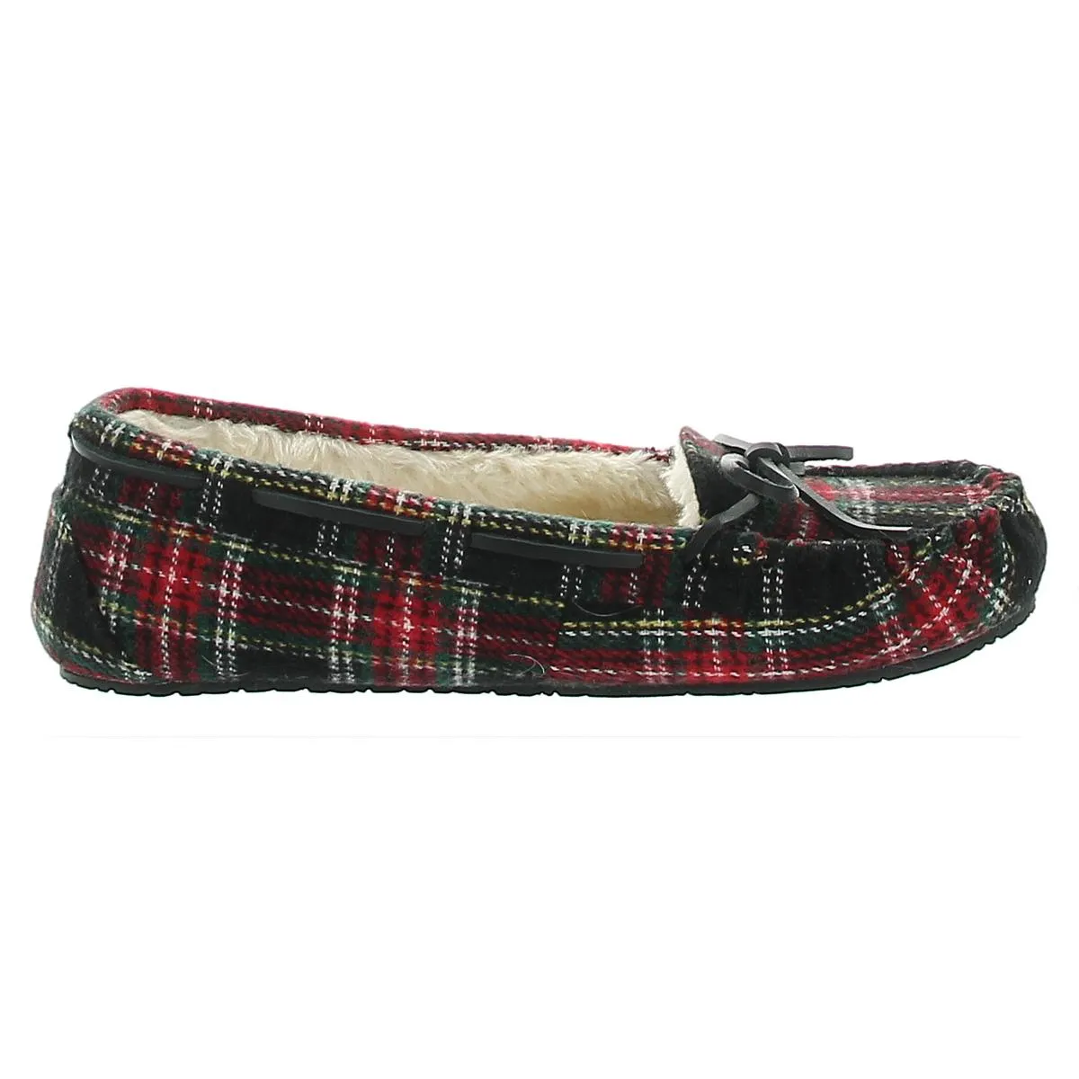 Lodge Trapper Womens Plaid Comfy Moccasin Slippers