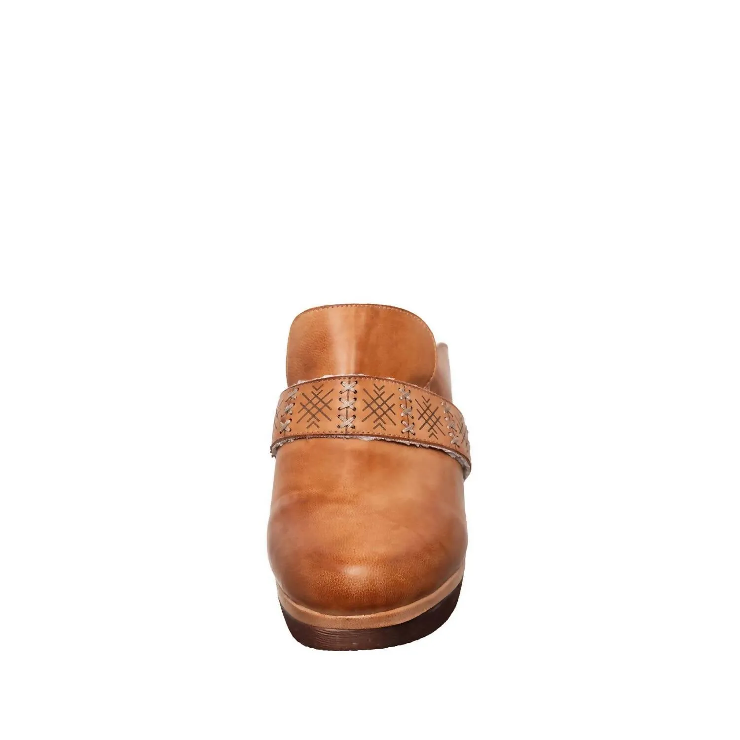 Lola Clog In Tan Leather