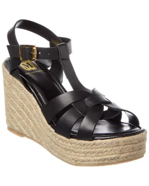 M by Bruno Magli Estra Leather Wedge Sandal
