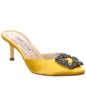 Manolo Blahnik Hangisimu 50 Satin Mule