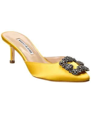Manolo Blahnik Hangisimu 50 Satin Mule