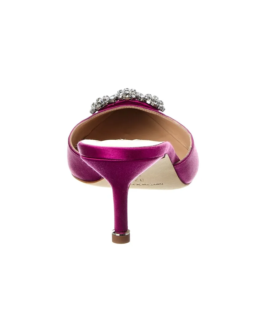 Manolo Blahnik Hangisimu 50 Satin Mule