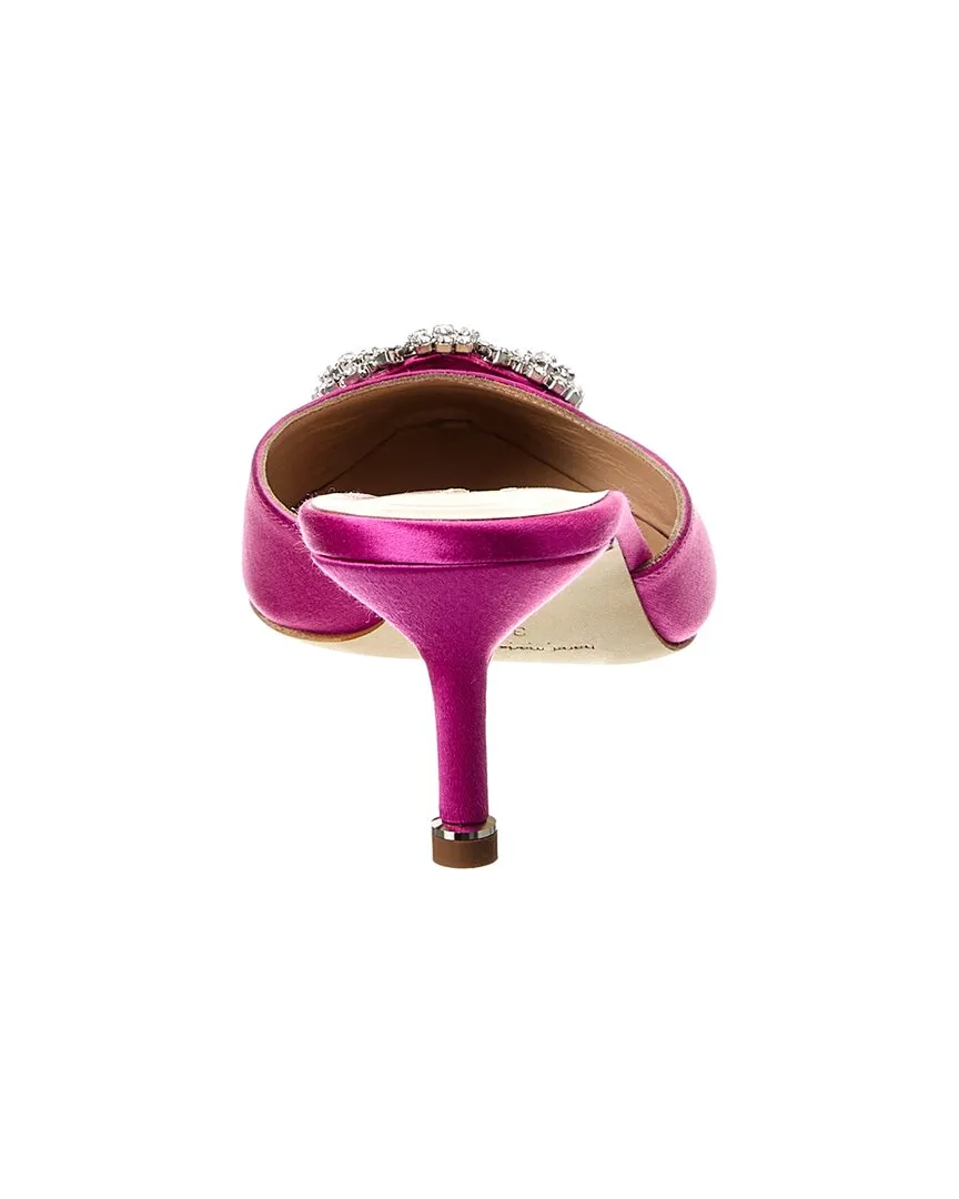 Manolo Blahnik Hangisimu 50 Satin Mule