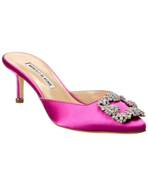 Manolo Blahnik Hangisimu 50 Satin Mule